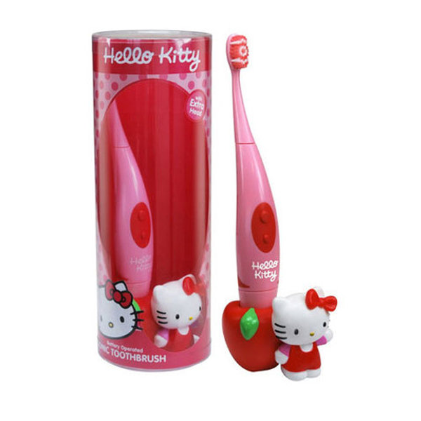 Набор Детская электрическая зубная щетка + игрушка Hello Kitty Sonic toothbrush