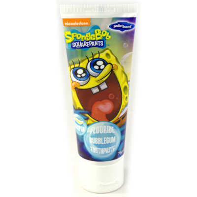 Зубная паста Spongebob  Fluoride toothpaste bublegum от 3-х лет