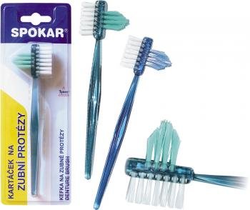 Щетка для очистки зубных протезов Spokar denture brush