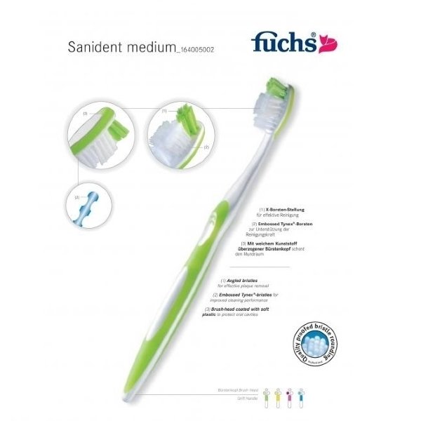 Зубная щетка Fuchs SaniDent Medium